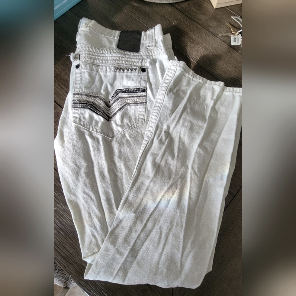 Men's White Jeans.